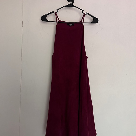 Wishlist Dresses & Skirts - Suede Burgundy Midi Dress